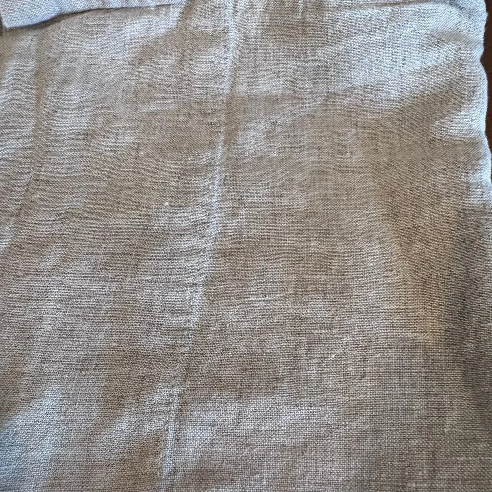 Quince European Linen Standard Pillowcase Natural Chambray NWOT